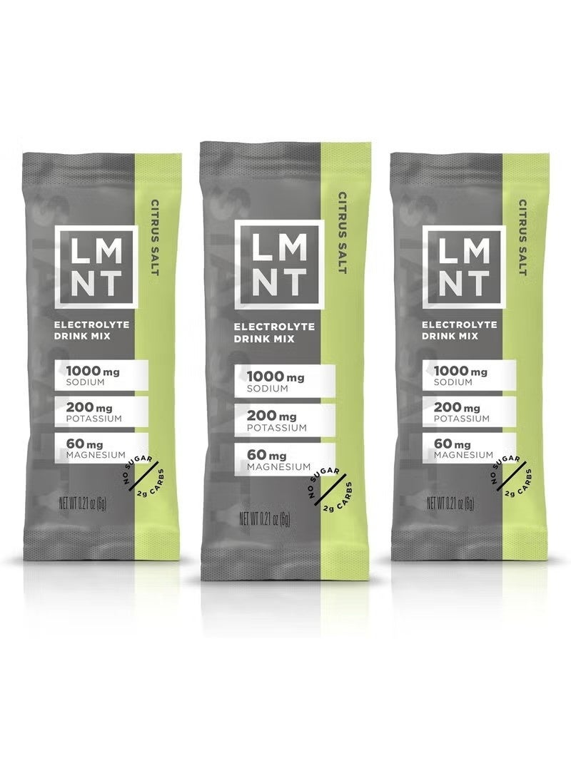 LMNT Zero Sugar Electrolyte Drink - Citrus Salt - 30 Count - Image 1